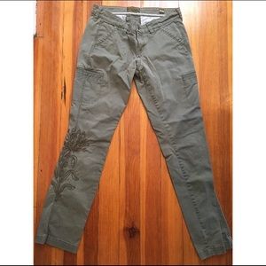 Super cute Lucky Brand pants with embroidering